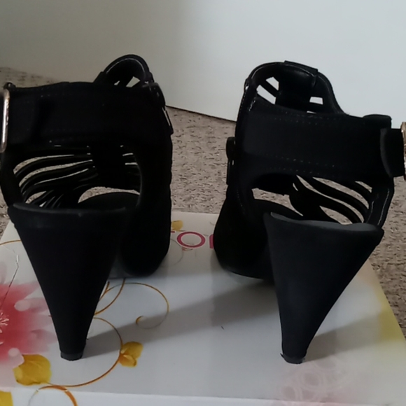 Ankle Booties w/ Cutouts - Picture 2 of 6